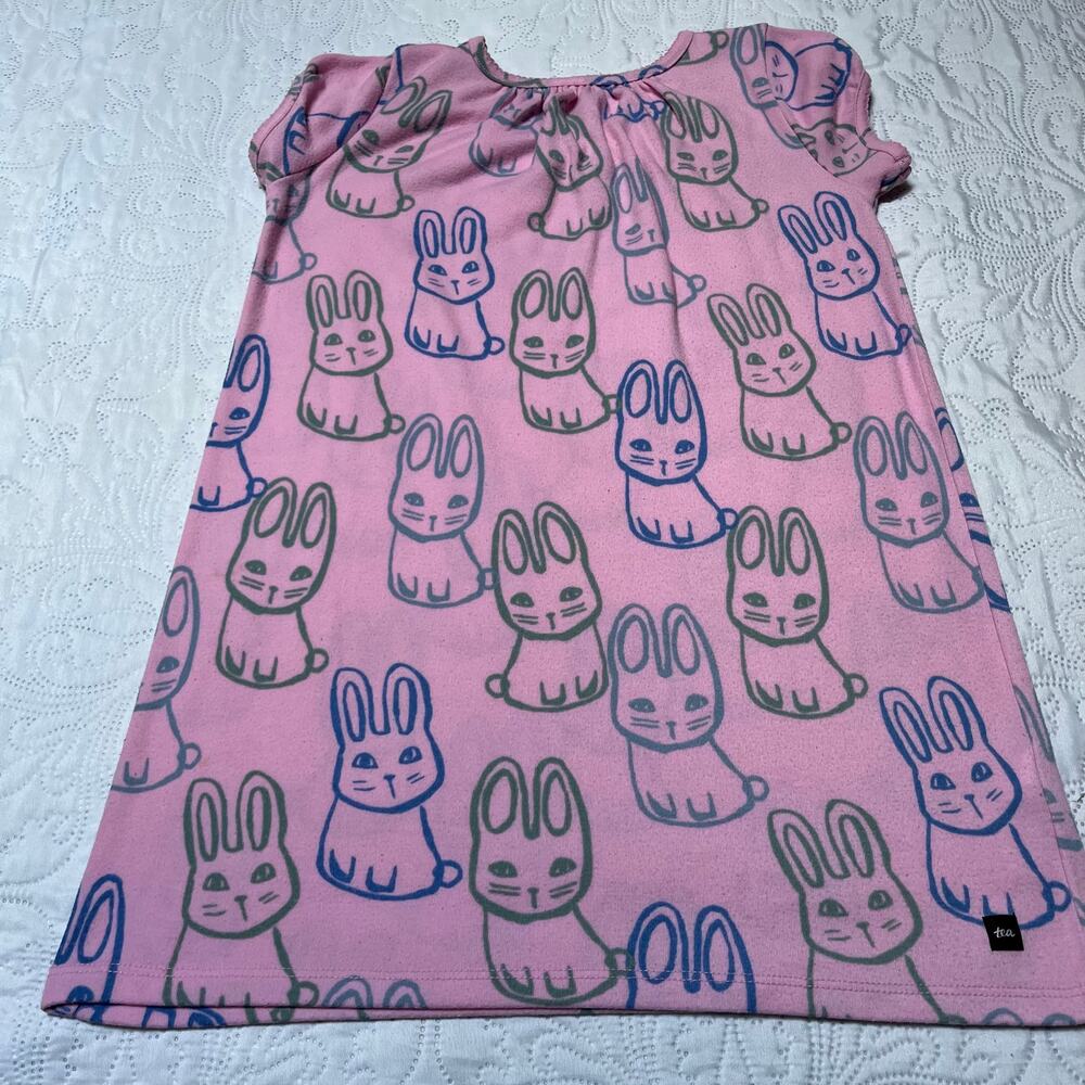 Tea Collection Bunny Rabbit Nightgown Size 6 - Picture 3 of 6